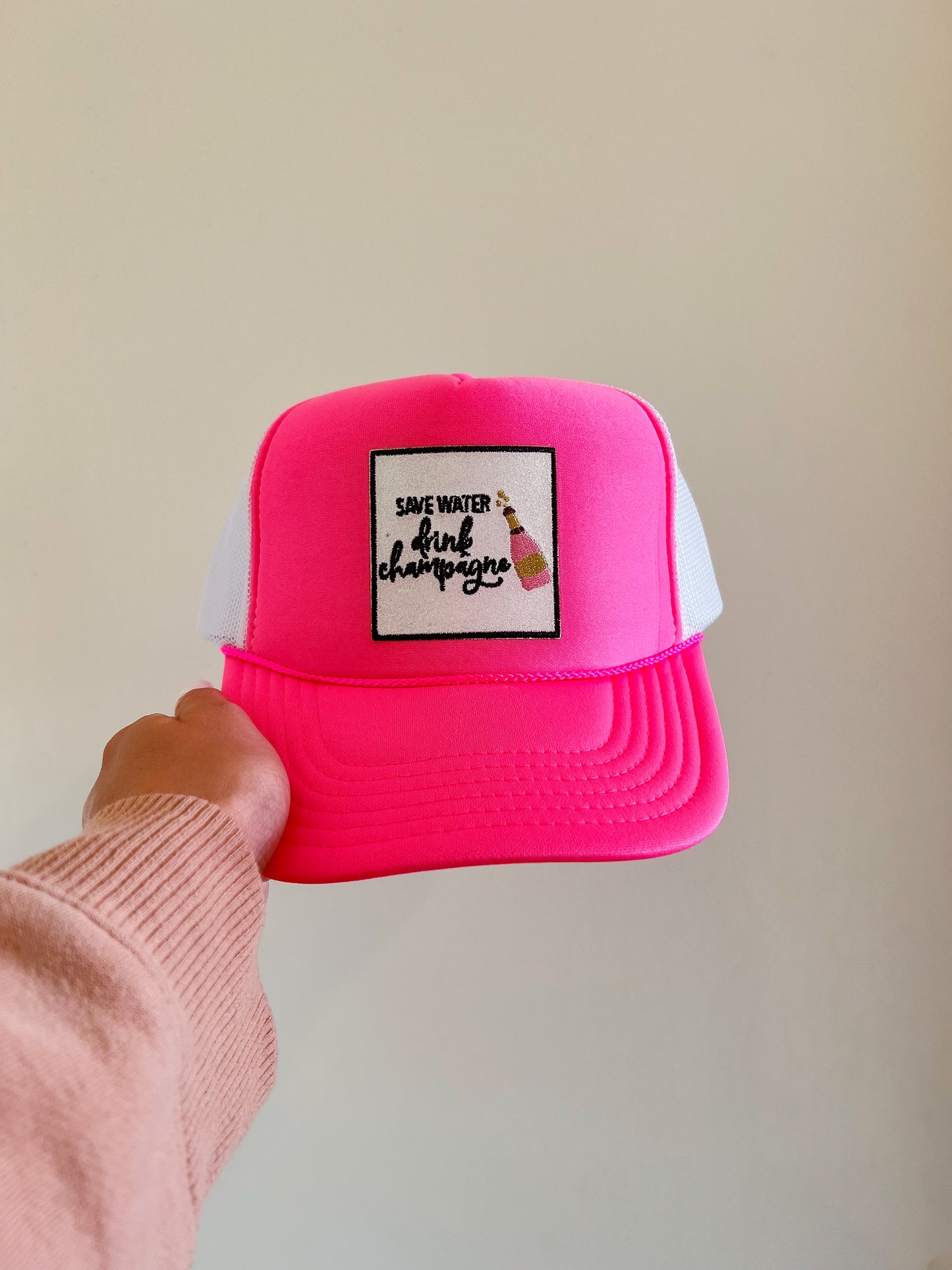 Save Water Drink Champagne Trucker
