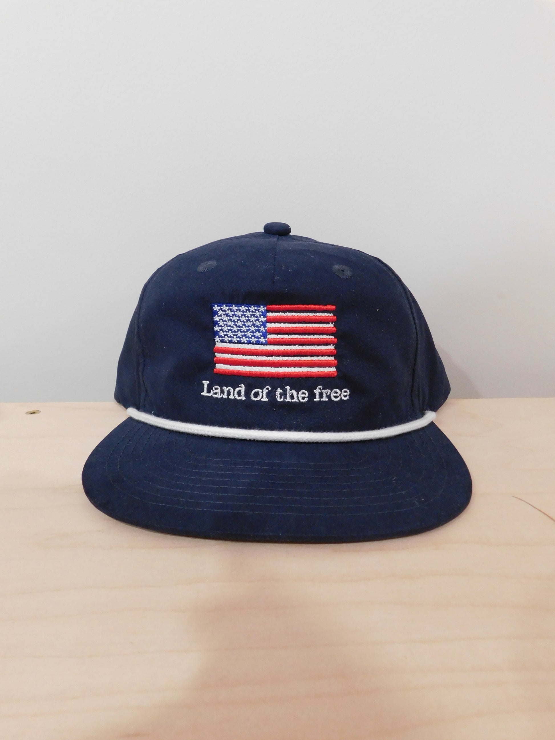 Land of the Free Rope Hat- Navy
