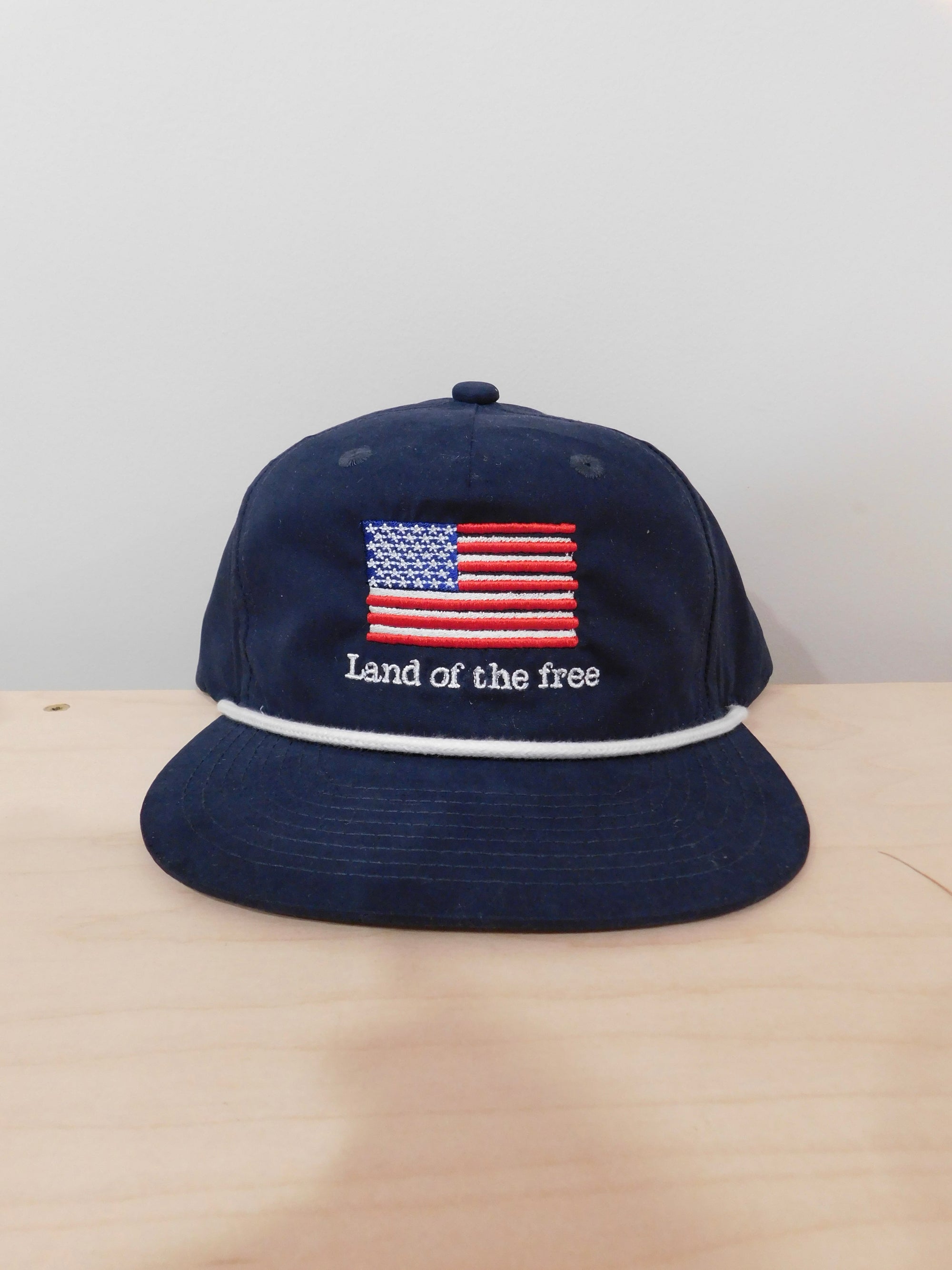 Land of the Free Rope Hat- Navy