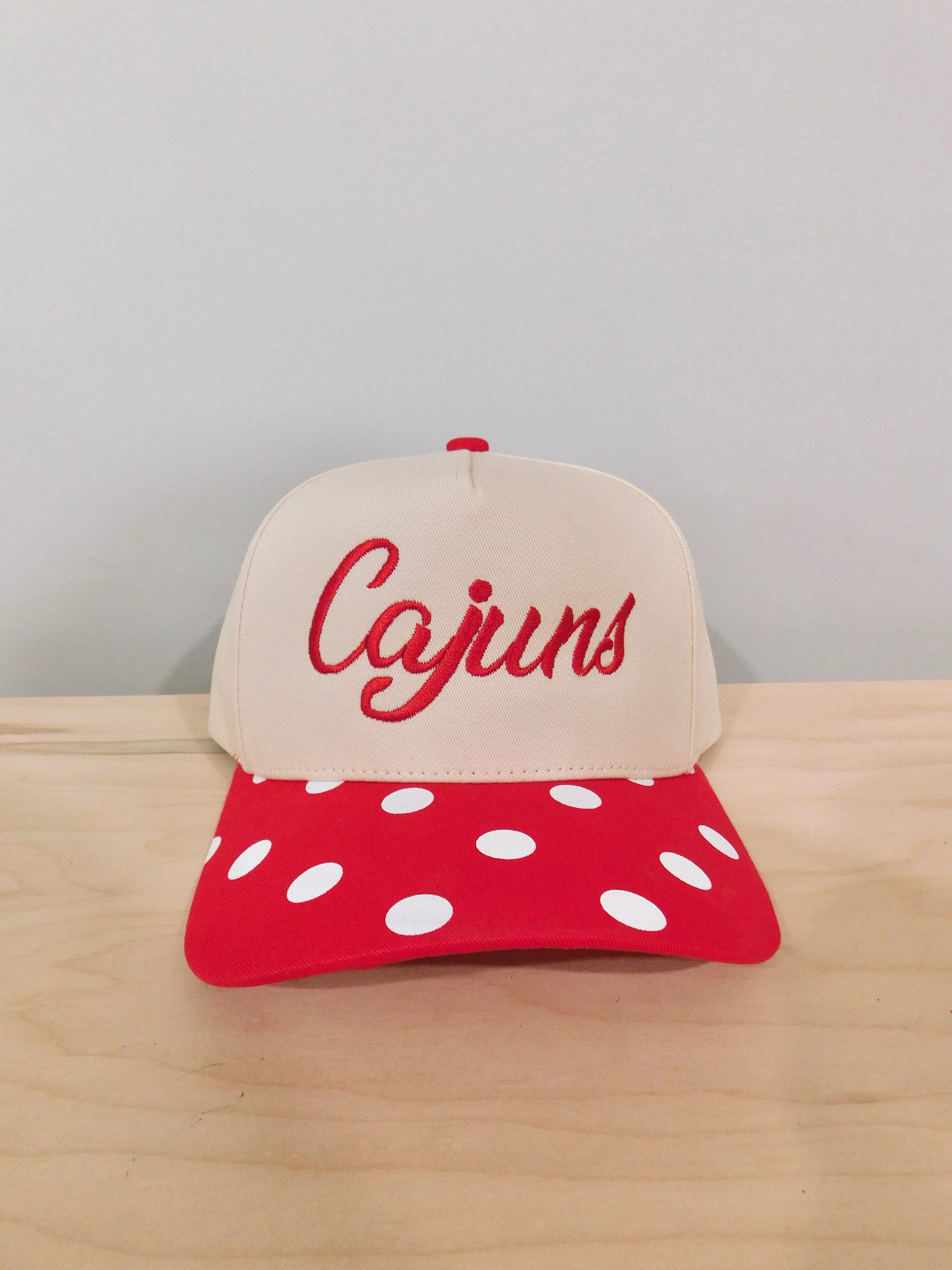 Cajuns - Red Polka Dot