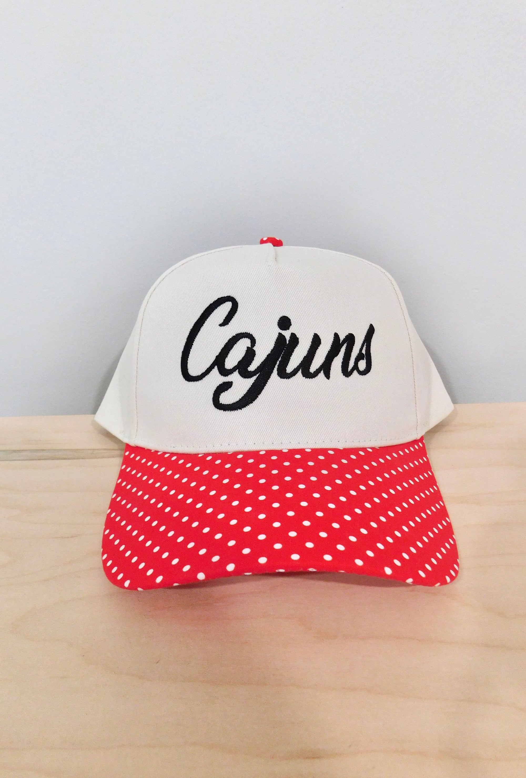 Cajuns Trucker - Red Polka Dot
