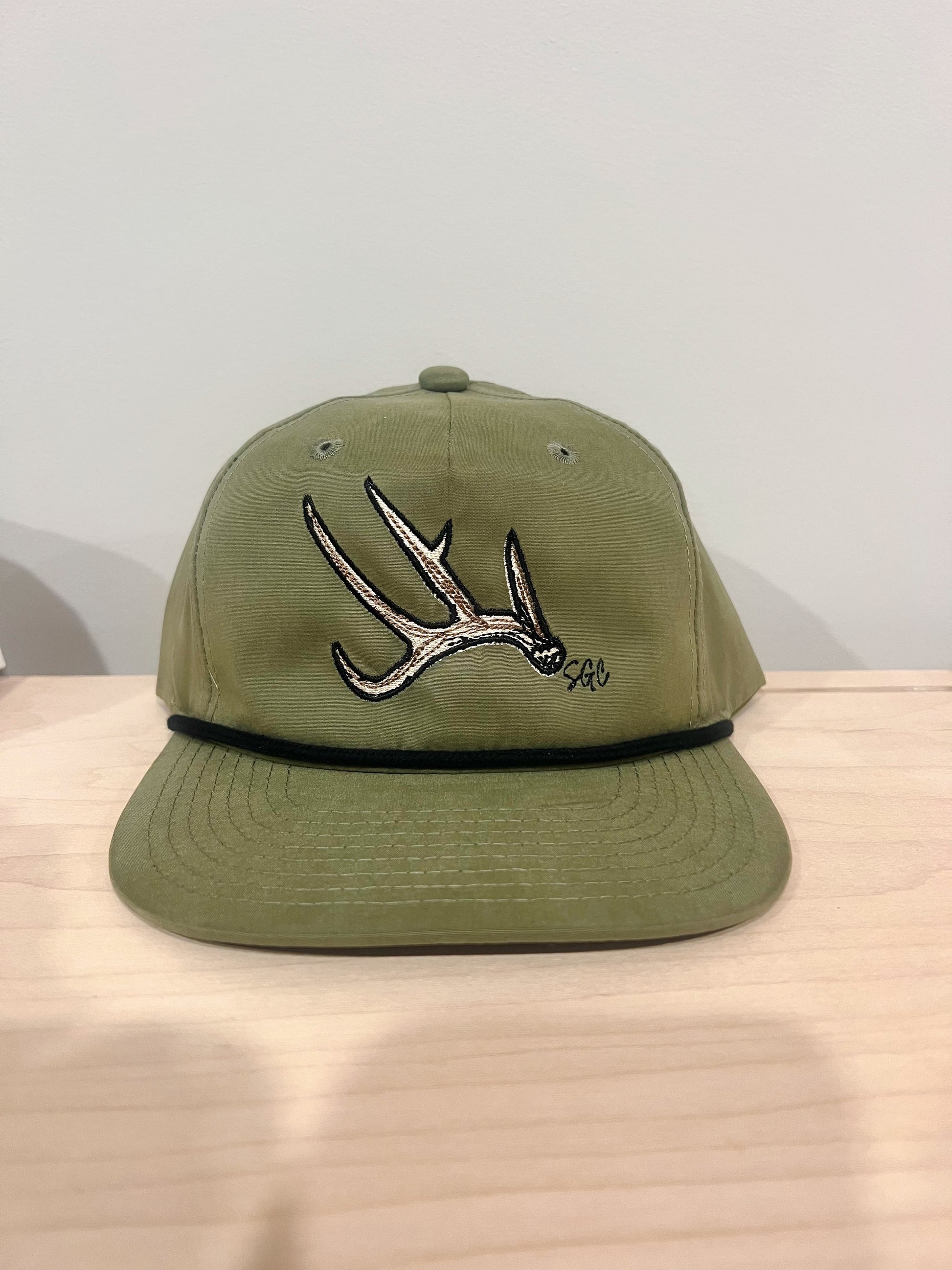 Antler Rope Hat - Green