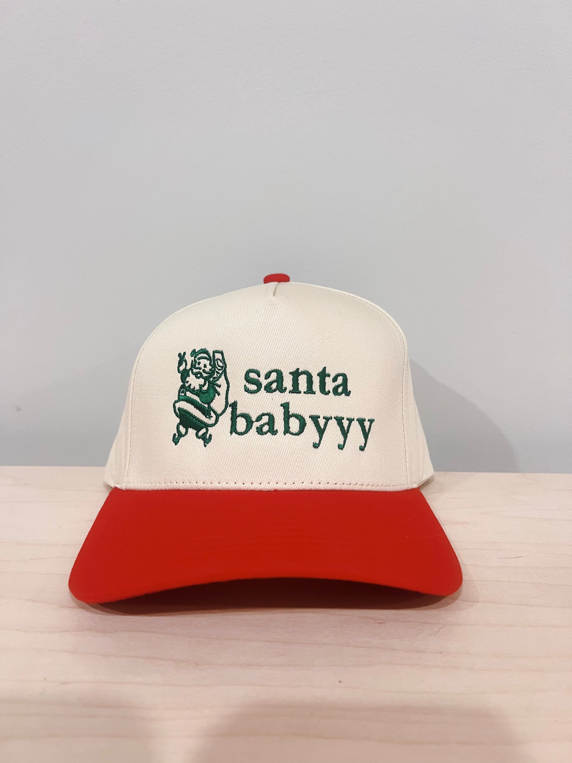 Santa Baby Trucker - Red/Green