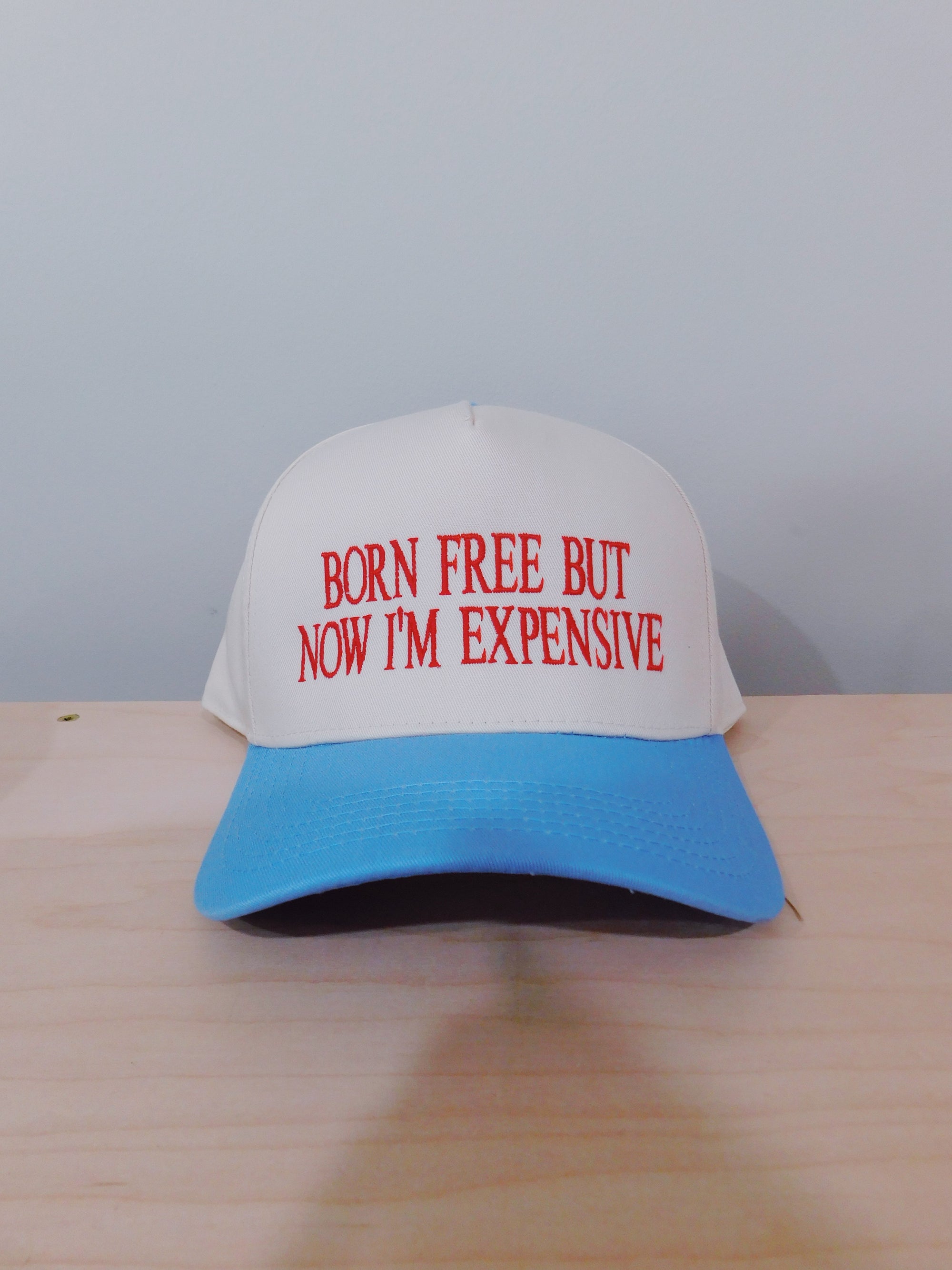 Born Free But Now I’m Expensive- Light blue