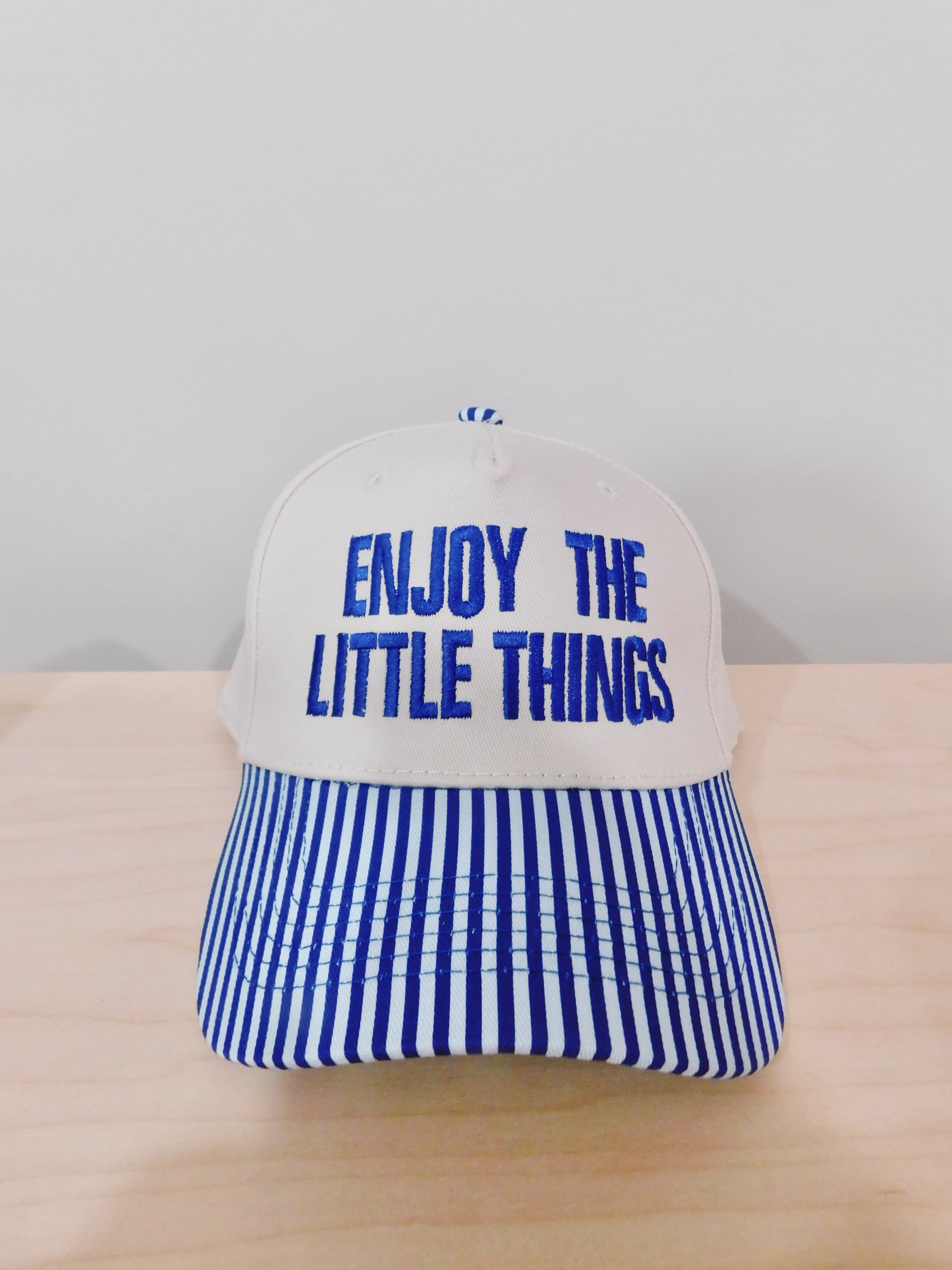 Enjoy The Little Things - Blue Striped