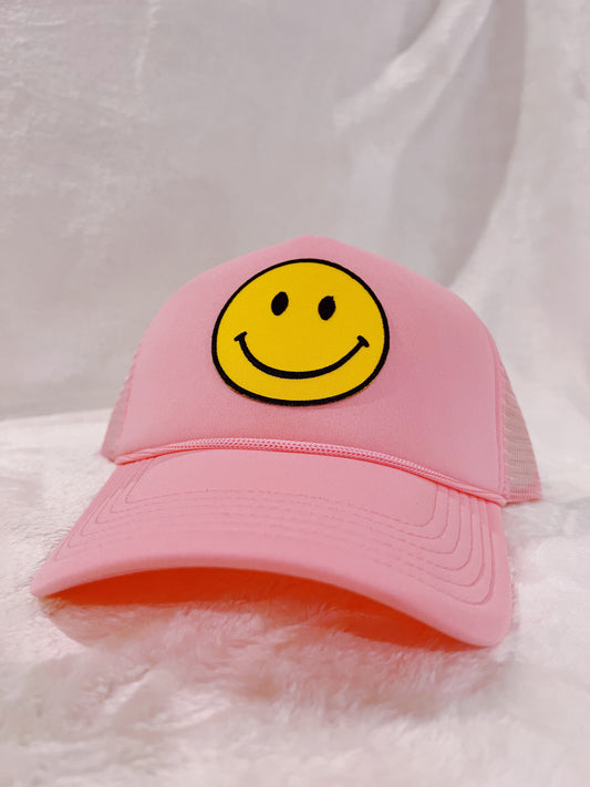Smiley Trucker - Light Pink